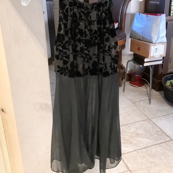 Betsey Johnson Intimates Sheer Velvet Black Babydoll Chemise Slip M Y2K - Picture 6 of 7